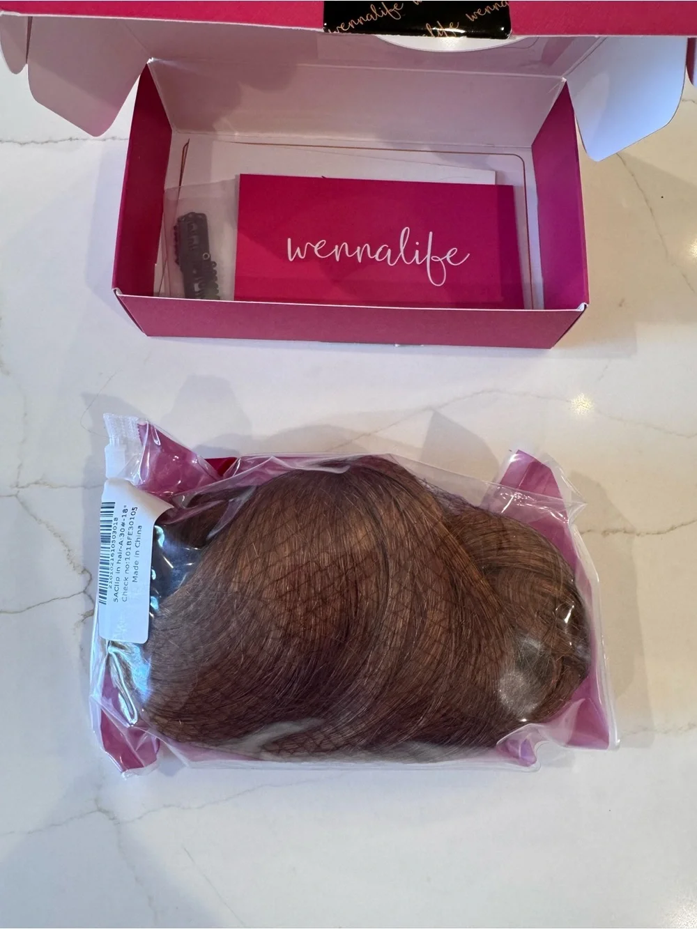Wennalife Warm Auburn Clip-In Remy Hair Extensions